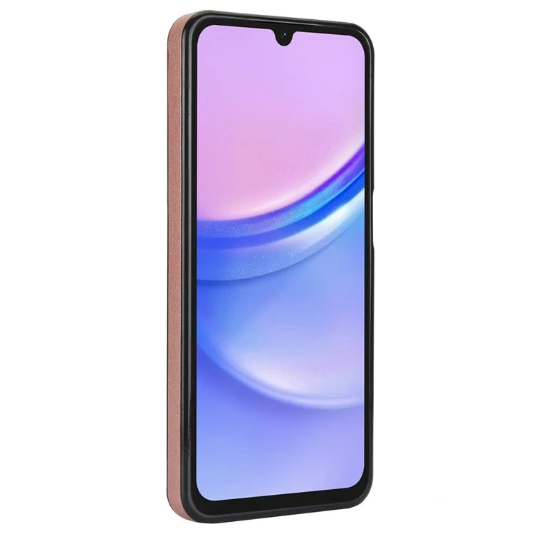 For Samsung Galaxy A15 4G / A15 5G Case Ring Kickstand Leather+TPU Cover with Card Holder