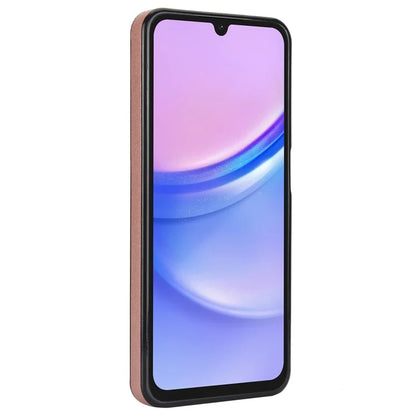 For Samsung Galaxy A15 4G / A15 5G Case Ring Kickstand Leather+TPU Cover with Card Holder