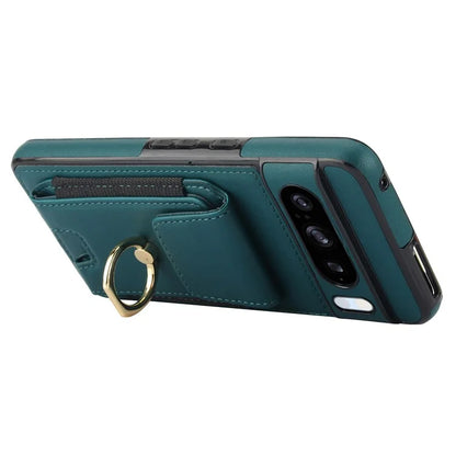 For Google Pixel 8 Pro Case Anit-Fall Kickstand Leather + TPU Phone Cover