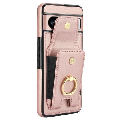 For Google Pixel 8 Pro Case Anit-Fall Kickstand Leather + TPU Phone Cover