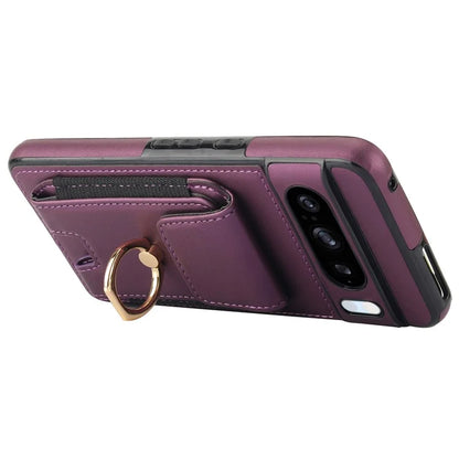 For Google Pixel 8 Pro Case Anit-Fall Kickstand Leather + TPU Phone Cover