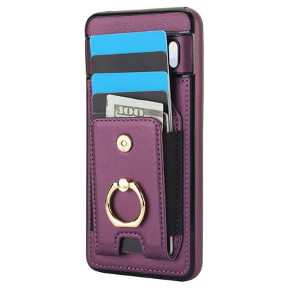 For Google Pixel 8 Pro Case Anit-Fall Kickstand Leather + TPU Phone Cover