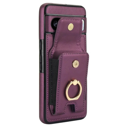 For Google Pixel 8 Pro Case Anit-Fall Kickstand Leather + TPU Phone Cover