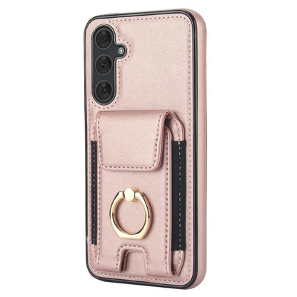 For Samsung Galaxy A14 5G / 4G Case Kickstand Card Bag Leather Coated TPU Phone Cover