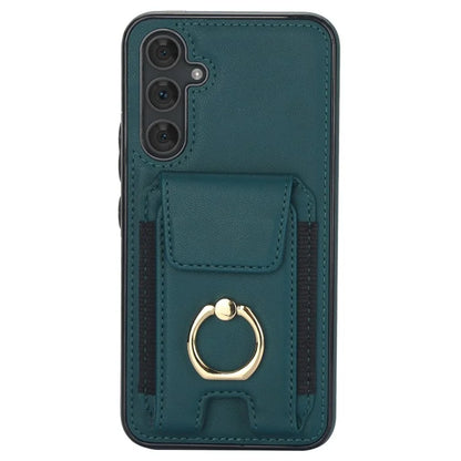 For Samsung Galaxy A14 5G / 4G Case Kickstand Card Bag Leather Coated TPU Phone Cover