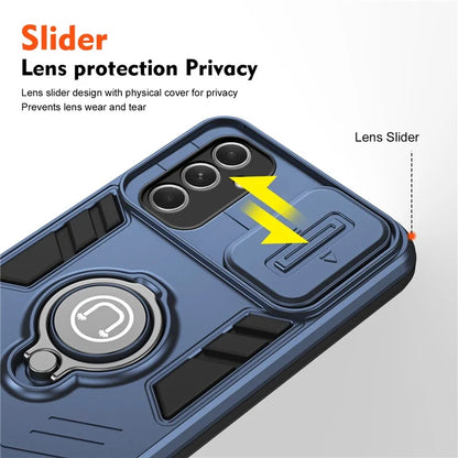 For Samsung Galaxy A55 Case Sliding Camshield PC+TPU Phone Cover
