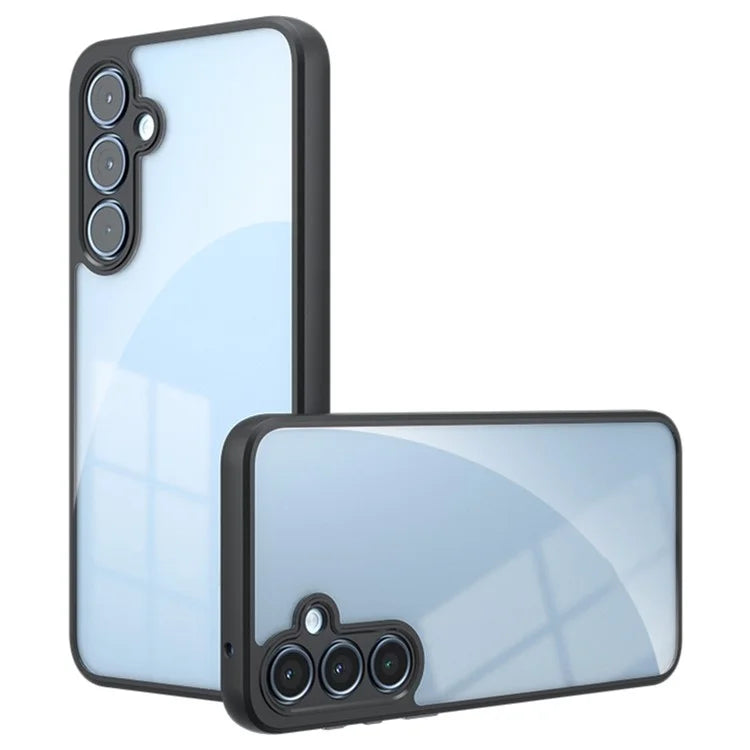 For Samsung Galaxy A55 5G Case Transparent Phone Cover TPU + PC 2-in-1