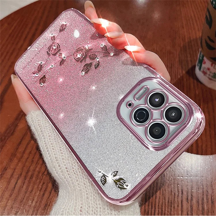 KADEM For Motorola Moto G100 / Edge S Case Glitter Rhinestone Decor TPU Phone Cover