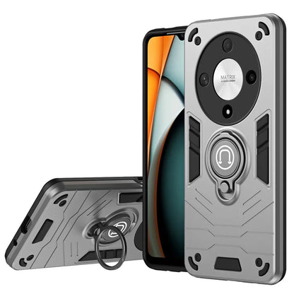 For Honor X9b 5G Case Ring Holder Kickstand PC+TPU Phone Cover