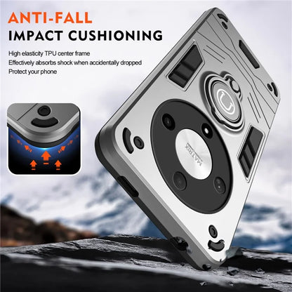 For Honor X9b 5G Case Ring Holder Kickstand PC+TPU Phone Cover