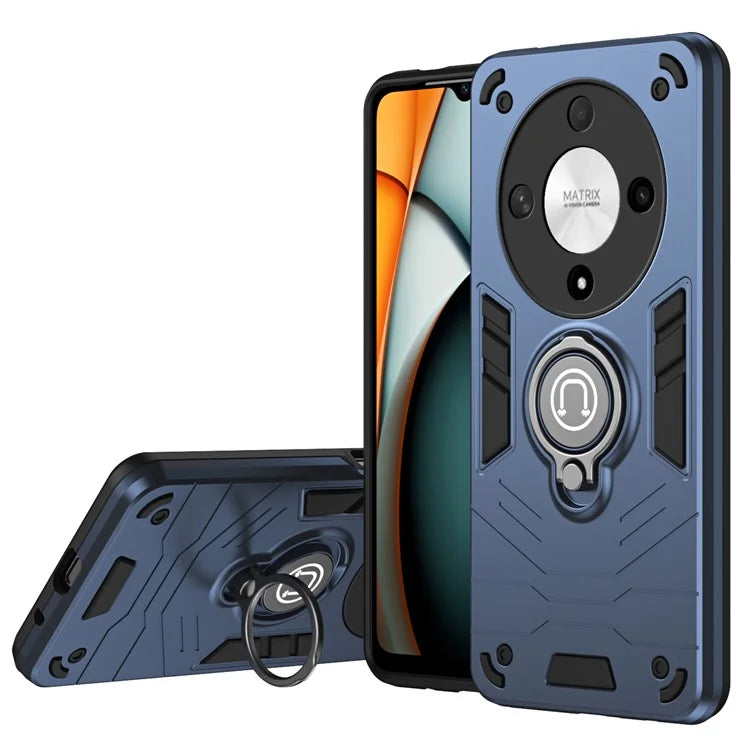 For Honor X9b 5G Case Ring Holder Kickstand PC+TPU Phone Cover