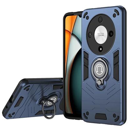 For Honor X9b 5G Case Ring Holder Kickstand PC+TPU Phone Cover