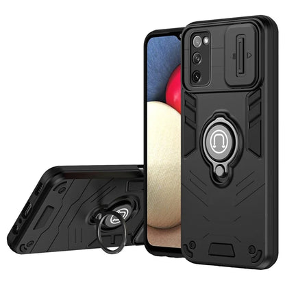 For Samsung Galaxy S20 FE 5G / S20 FE / S20 FE 2022 / S20 Lite Case Slide Lens Guard Phone Kickstand Cover