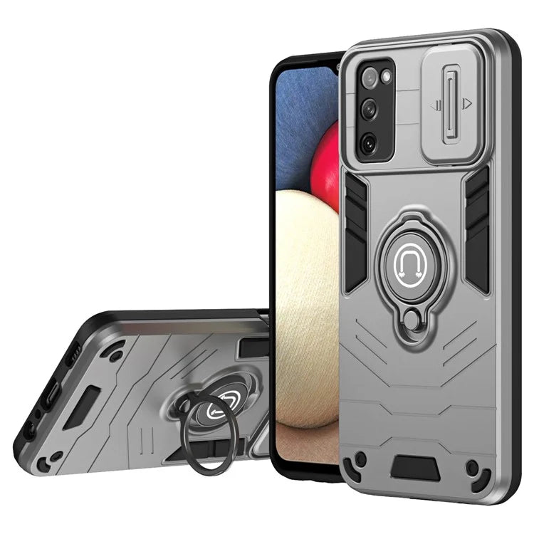 For Samsung Galaxy S20 FE 5G / S20 FE / S20 FE 2022 / S20 Lite Case Slide Lens Guard Phone Kickstand Cover