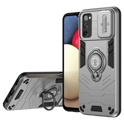 For Samsung Galaxy S20 FE 5G / S20 FE / S20 FE 2022 / S20 Lite Case Slide Lens Guard Phone Kickstand Cover