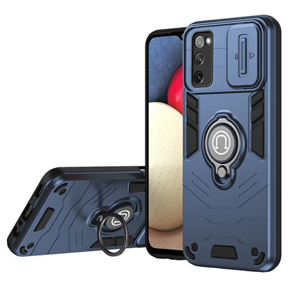 For Samsung Galaxy S20 FE 5G / S20 FE / S20 FE 2022 / S20 Lite Case Slide Lens Guard Phone Kickstand Cover