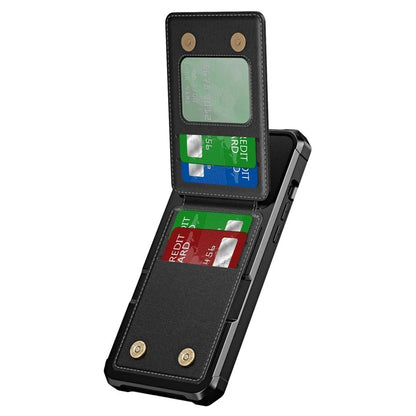 ZM11 For iPhone 14 Pro Max Kickstand Case Card Slots PU Leather+TPU Phone Cover