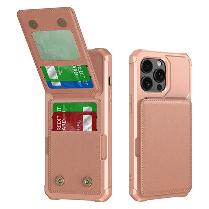 ZM11 For iPhone 14 Pro Max Kickstand Case Card Slots PU Leather+TPU Phone Cover