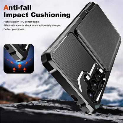ZM11 For Samsung Galaxy A54 5G Case Card Slots PU Leather Coated TPU Kickstand Cover