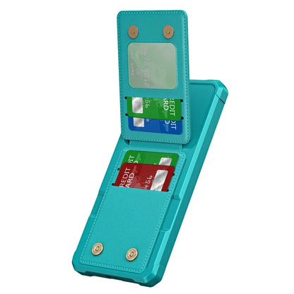 ZM11 For Samsung Galaxy S23 FE Case Kicsktand Card Holder Leather+TPU Phone Cover