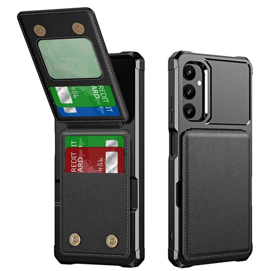 ZM11 For Samsung Galaxy A05s 4G Case Card Slots Kickstand Leather+TPU Phone Cover