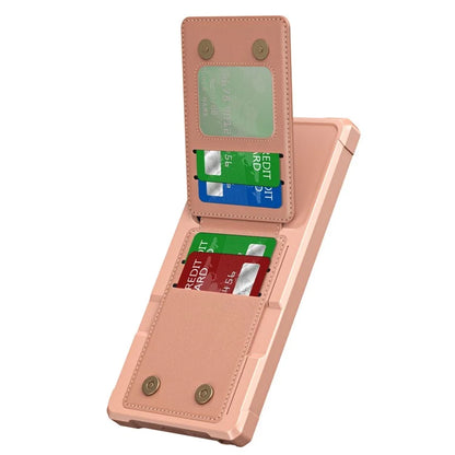 ZM11 For Samsung Galaxy S24 Ultra Case Leather+TPU Phone Cover with Card Holder