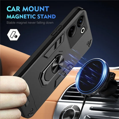 For TECNO Camon 20 Pro 4G Case PC+TPU Armor Phone Cover with Kickstand