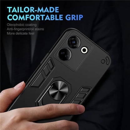 For TECNO Camon 20 Pro 4G Case PC+TPU Armor Phone Cover with Kickstand