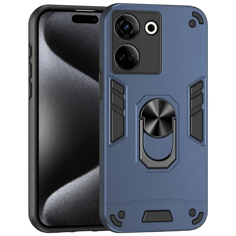 For TECNO Camon 20 Pro 4G Case PC+TPU Armor Phone Cover with Kickstand