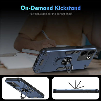For TECNO Camon 20 Pro 4G Case PC+TPU Armor Phone Cover with Kickstand