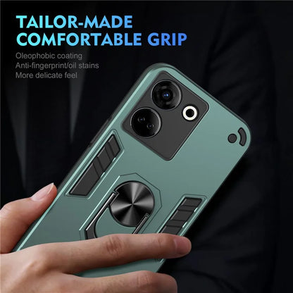 For TECNO Camon 20 Pro 4G Case PC+TPU Armor Phone Cover with Kickstand