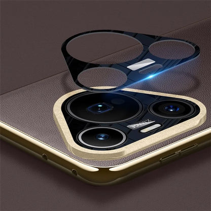 For Huawei Pura 70 Pro / Pura 70 Pro+ Magnetic Case Electroplating Leather Coated TPU Phone Cover