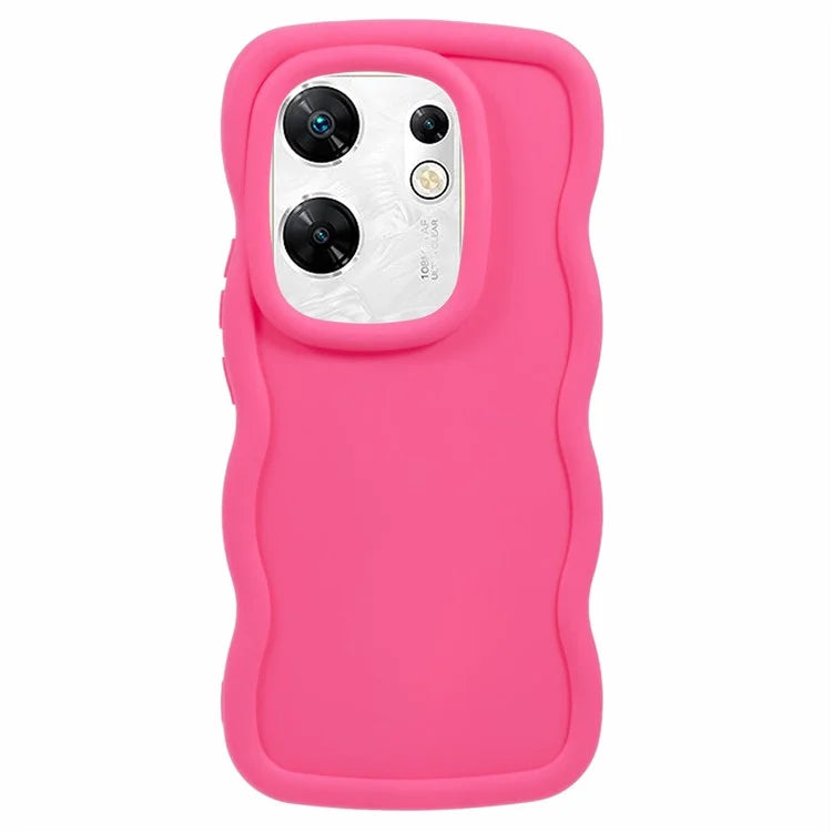 XL Series For Infinix Zero 30 4G Case TPU Phone Cover with Wave Edge Frame