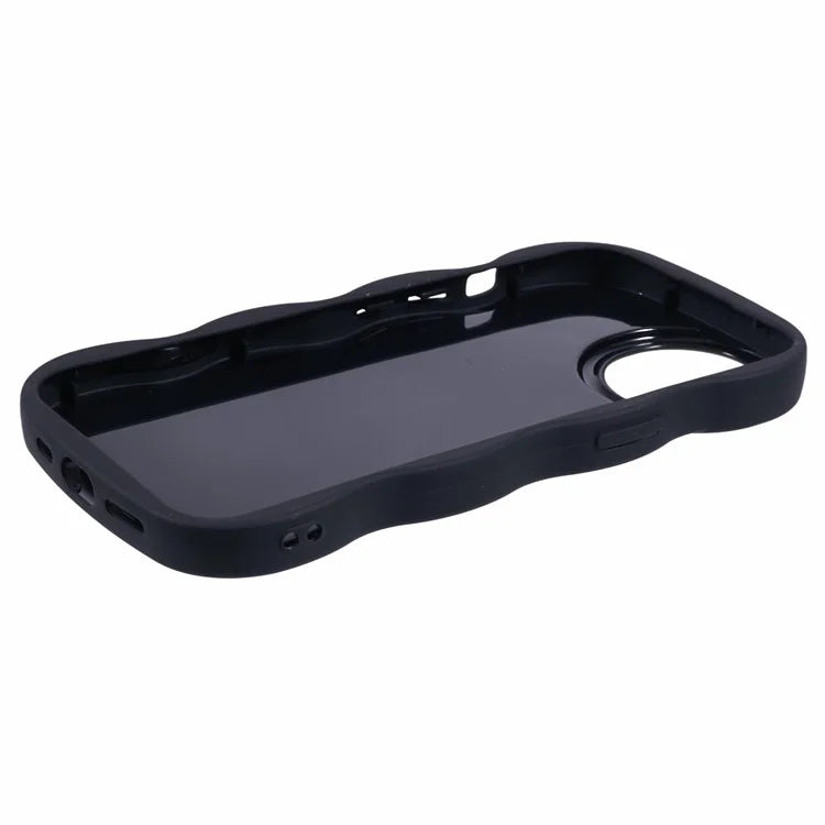 XL Series For iPhone 15 Case Wave Frame Solid Color Flexible TPU Phone Cover