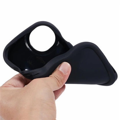 XL Series For iPhone 15 Case Wave Frame Solid Color Flexible TPU Phone Cover