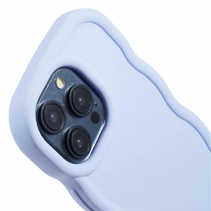 XL Series For iPhone 15 Pro Max Case Solid Color TPU Phone Cover with Wave Frame