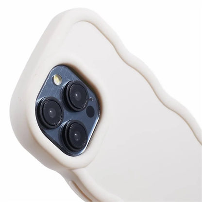 XL Series For iPhone 15 Pro Max Case Solid Color TPU Phone Cover with Wave Frame