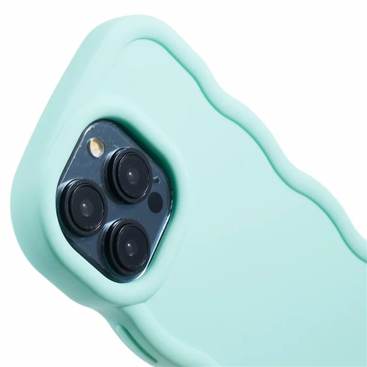 XL Series For iPhone 15 Pro Max Case Solid Color TPU Phone Cover with Wave Frame
