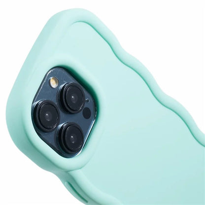XL Series For iPhone 15 Pro Max Case Solid Color TPU Phone Cover with Wave Frame