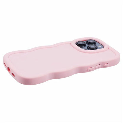 XL Series For iPhone 15 Pro Max Case Solid Color TPU Phone Cover with Wave Frame