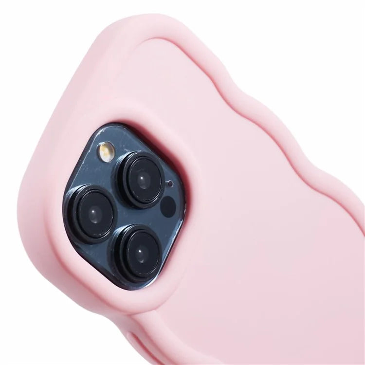 XL Series For iPhone 15 Pro Max Case Solid Color TPU Phone Cover with Wave Frame