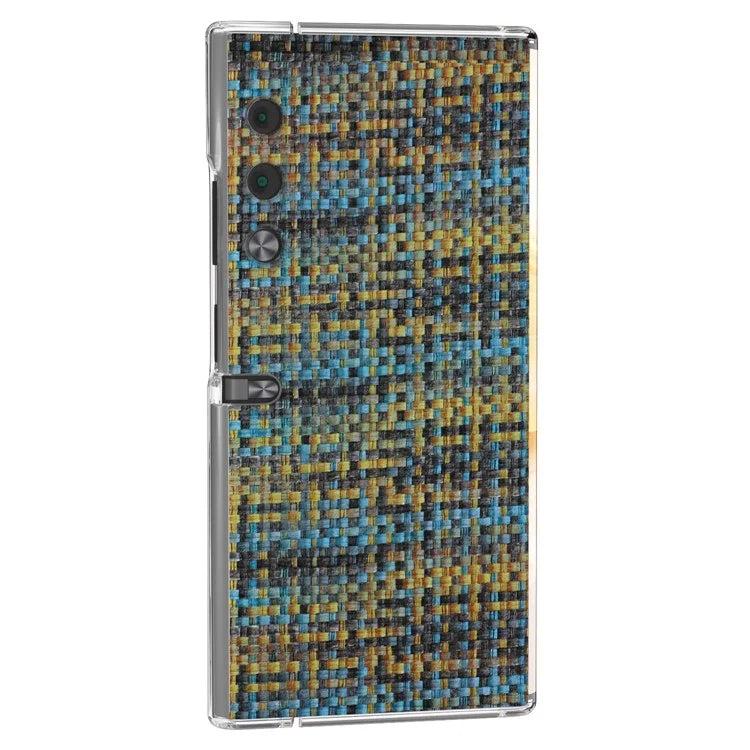 For Honor V Purse Case Colorful Plaid Texture Leather Phone Back Cover