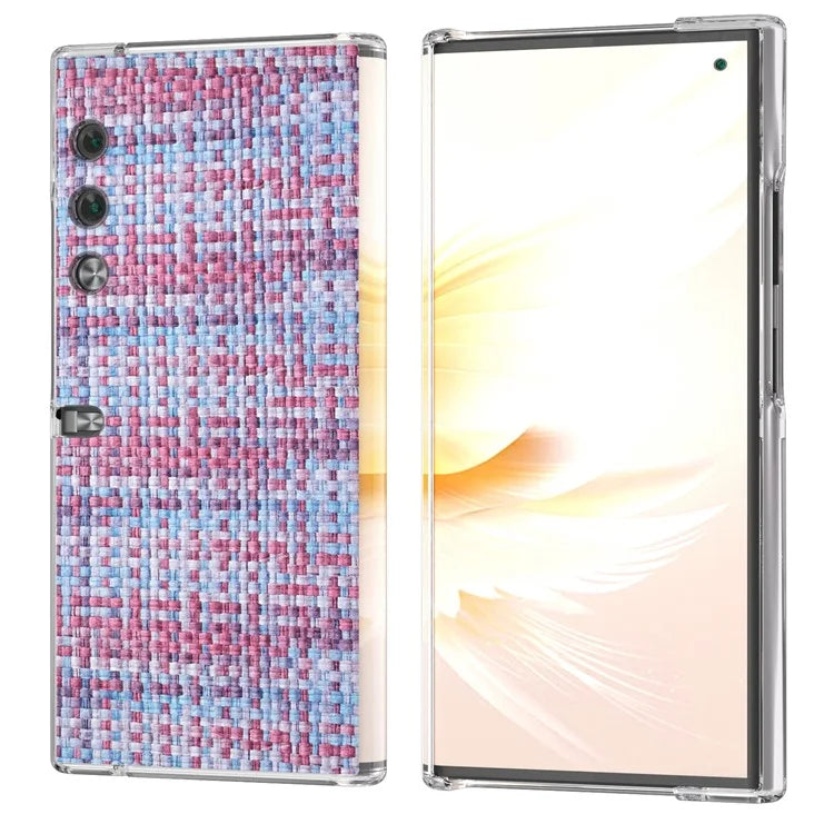 For Honor V Purse Case Colorful Plaid Texture Leather Phone Back Cover