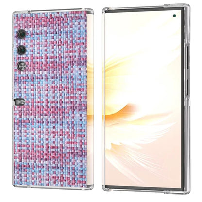 For Honor V Purse Case Colorful Plaid Texture Leather Phone Back Cover