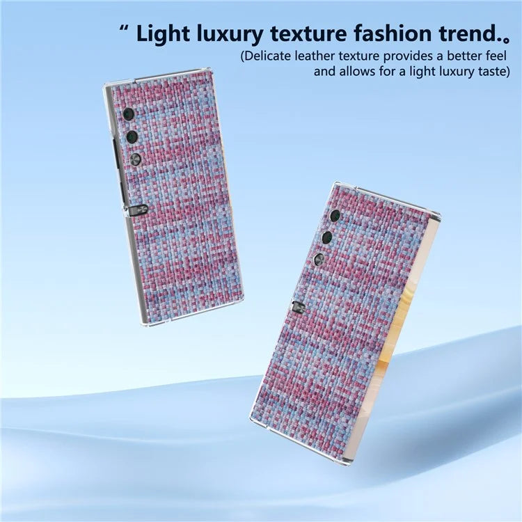 For Honor V Purse Case Colorful Plaid Texture Leather Phone Back Cover