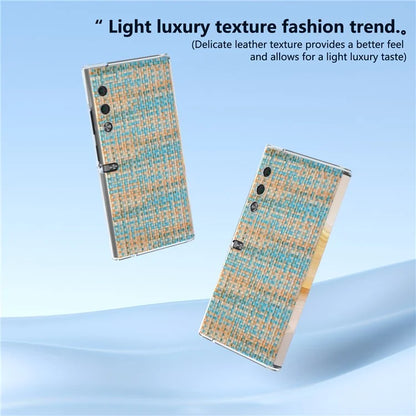 For Honor V Purse Case Colorful Plaid Texture Leather Phone Back Cover