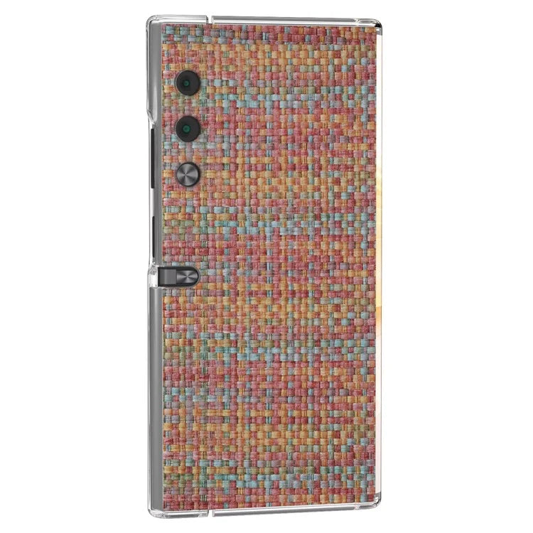For Honor V Purse Case Colorful Plaid Texture Leather Phone Back Cover