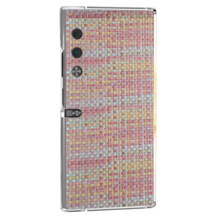 For Honor V Purse Case Colorful Plaid Texture Leather Phone Back Cover