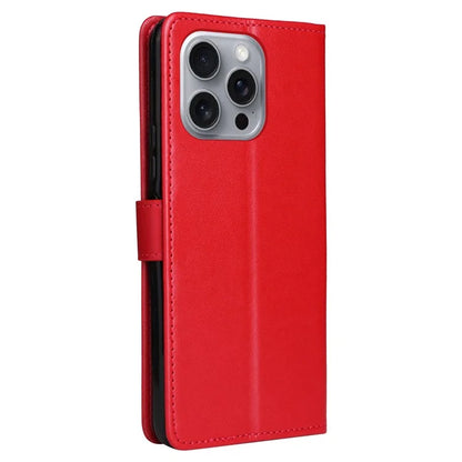 KT Imprinting Flower Series-4 For iPhone 16 Pro Max Leather Phone Case PU Leather Cat Bee Pattern Phone Cover