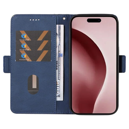 For iPhone 16 Pro Case Rhombus Grid PU Leather Wallet Mobile Phone Cover